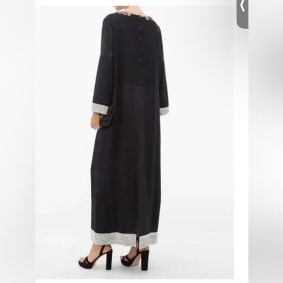 Gucci black wool-crepe gown-damaged - Picture 3 of 16